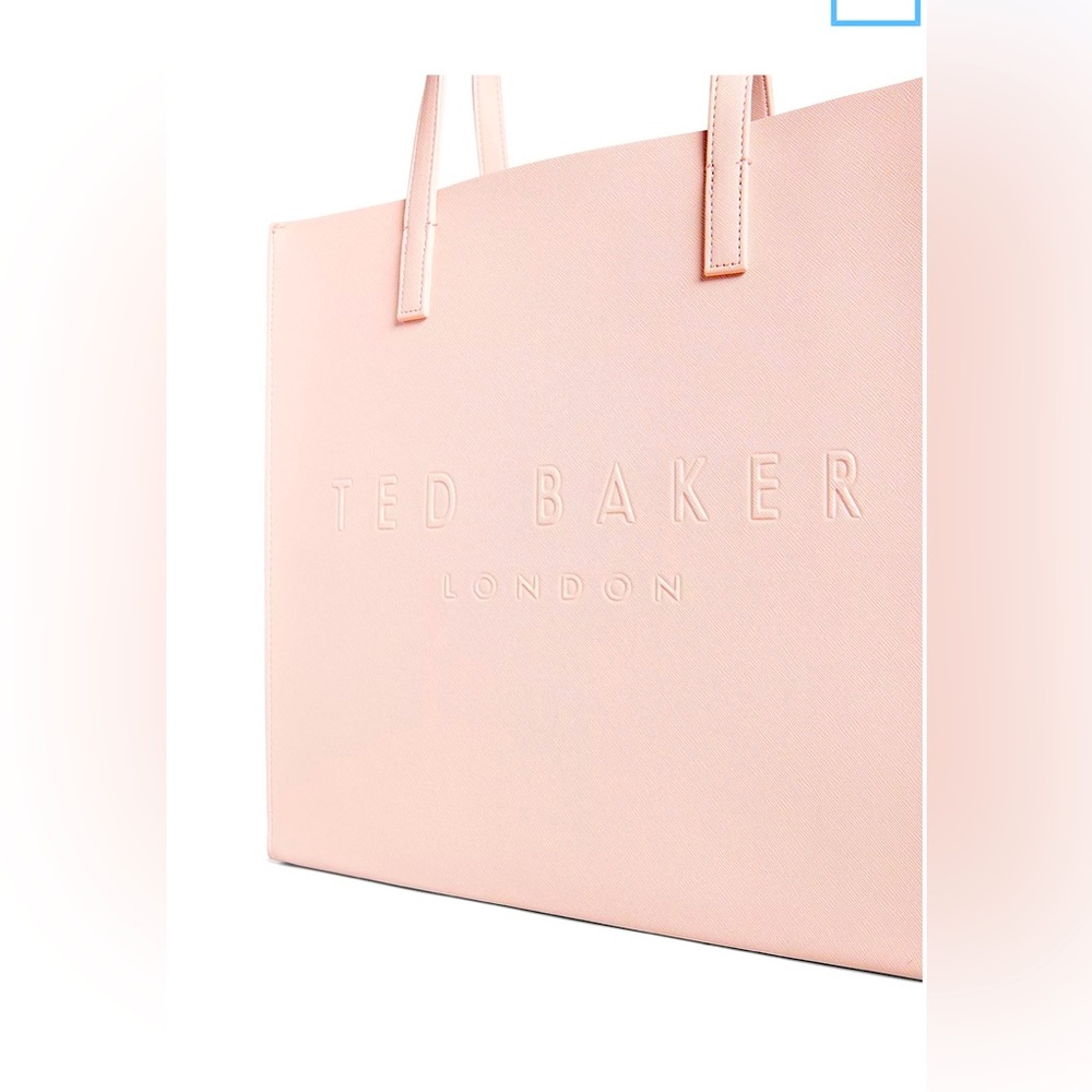 Ted Baker Pale Pink Embossed Logo Tote